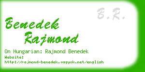 benedek rajmond business card